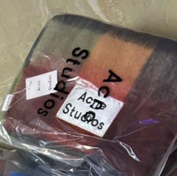 Acne Studios Vibrant Plaid Scarf - Picture 3 of 3